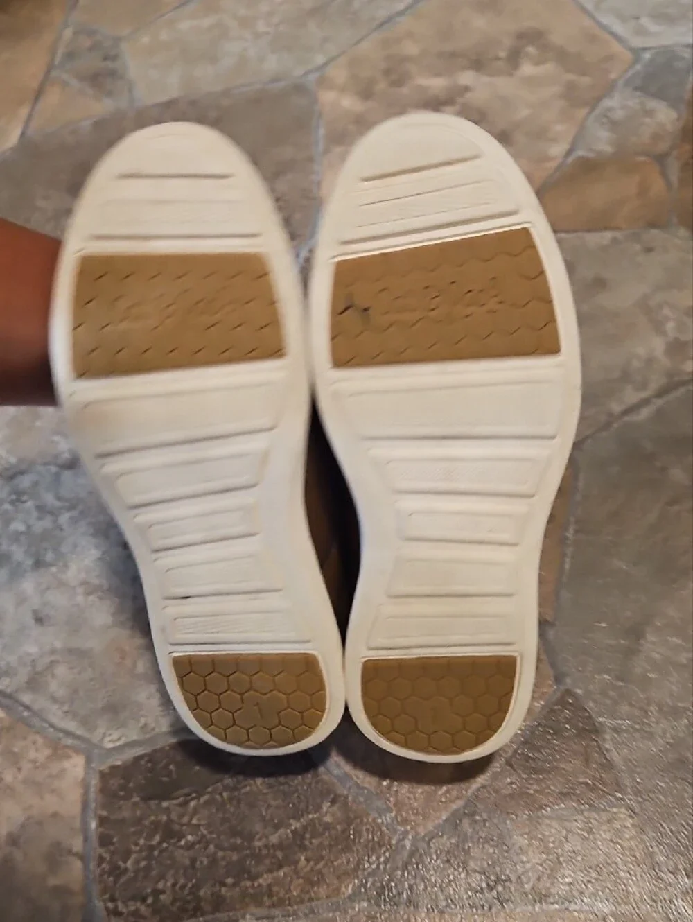 Boys Casual Tan Lace-Up Sneakers